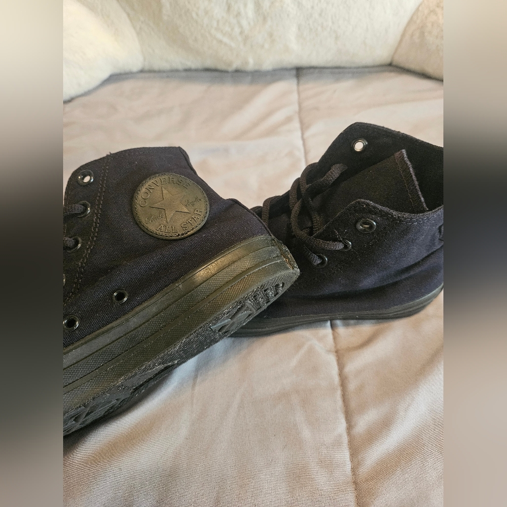 Converse Black High-Top Sneakers - Picture 3 of 5